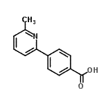 CAS 登录号：582325-11-9， 4-(6-甲基-2-吡啶基)苯甲酸