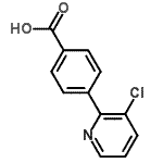 CAS 登录号：582325-32-4， 4-(3-氯-2-吡啶基)苯甲酸