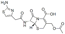 CAS 登录号：58233-18-4， (6R-反式)-3-(乙酰氧基甲基)-7-[(2-氨基噻唑-4-基)乙酰氨基]-8-氧代-5-硫杂-1-氮杂双环[4.2.0]辛-2-烯-2-羧酸