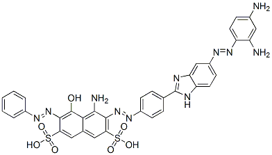 CAS#: 58370-70-0, 4-Amino-3-[[4-[5-[(2,4-Diaminophenyl)Azo]-1H-Benzimidazol-2-Yl]Phenyl]Azo]-5-Hydroxy-6-(Phenylazo)-2,7-Naphthalenedisulfonic Acid