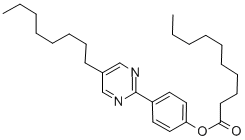 CAS 登录号：58415-94-4， 4-(5-辛基-2-嘧啶基)苯基癸酸酯