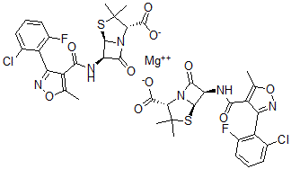 CAS 登录号：58486-36-5， 氟氯西林镁