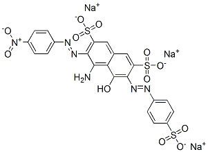 CAS 登录号：5850-37-3， 4-氨基-5-羟基-3-[(4-硝基苯基)偶氮]-6-[(4-磺酸基苯基)偶氮]萘-2,7-二磺酸三钠
