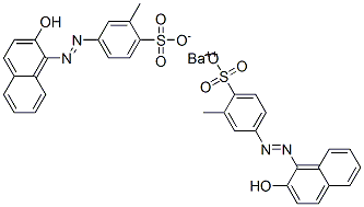 CAS 登录号：5850-87-3， 二[4-[(2-羟基-1-萘基)偶氮]-2-甲基苯磺酸]钡