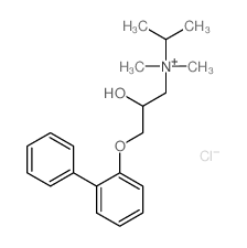CAS#: 58520-98-2, 3-([1,1'-Biphenyl]-2-yloxy)-2-hydroxy-N,N-dimethyl-N-(1-methylethyl)-1-Propanaminium chloride