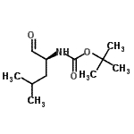 CAS#: 58521-45-2, 2-Methyl-2-Propanyl [(2S)-4-Methyl-1-Oxo-2-Pentanyl]Carbamate