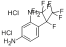 CAS 登录号：58524-63-3， 1,3-二氨基-4-(七氟异丙基)苯二盐酸盐