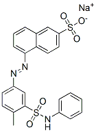 CAS 登录号：5858-92-4， 5-[[3-(苯胺基磺酰基)-4-甲基苯基]偶氮]萘-2-磺酸钠