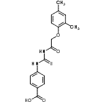 CAS 登录号：586391-32-4， 4-({[(2,4-二甲基苯氧基)乙酰基]硫代氨基甲酰}氨基)苯甲酸