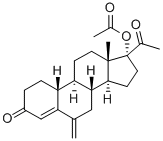 CAS#: 58652-19-0, 17-Hydroxy-6-Methylene-19-Norpregn-4-Ene-3,20-Dione 17-Acetate