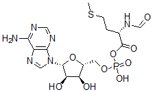 CAS 登录号：58682-53-4， 3'(2')-O-(N-甲酰基蛋氨酰)腺苷 5'-磷酸酯