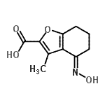 CAS#: 586983-55-3, (4E)-4-(Hydroxyimino)-3-Methyl-4,5,6,7-Tetrahydro-1-Benzofuran-2-Carboxylic Acid