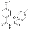 CAS 登录号：58734-14-8， N-(4-甲氧基-苯甲酰基)-4-甲基-苯磺酰胺