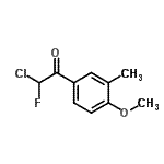 CAS#: 58750-70-2, 2-Chloro-2-Fluoro-1-(4-Methoxy-3-Methylphenyl)Ethanone