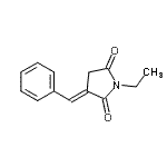 CAS 登录号：588672-30-4， (3E)-3-亚苄基-1-乙基-2,5-吡咯烷二酮