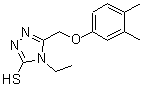 CAS#: 588673-94-3, 5-[(3,4-Dimethylphenoxy)Methyl]-4-Ethyl-4H-1,2,4-Triazole-3-Thiol