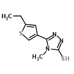 CAS#: 588674-76-4, 5-(5-Ethyl-3-Thienyl)-4-Methyl-4H-1,2,4-Triazole-3-Thiol