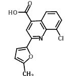 CAS#: 588676-14-6, 8-Chloro-2-(5-Methyl-2-Furyl)-4-Quinolinecarboxylic Acid