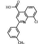 CAS#: 588677-32-1, 8-Chloro-2-(3-Methylphenyl)-4-Quinolinecarboxylic Acid