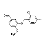 CAS#: 588681-50-9, 3-[(2-Chloro-4-Fluorobenzyl)Oxy]-4-Methoxybenzaldehyde