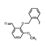 CAS#: 588687-34-7, 2-[(2-Fluorobenzyl)Oxy]-3-Methoxybenzaldehyde