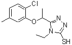 CAS#: 588692-06-2, 5-[1-(2-Chloro-5-Methylphenoxy)Ethyl]-4-Ethyl-4H-1,2,4-Triazole-3-Thiol