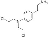 CAS 登录号：58880-18-5， 4-(二(2-氯乙基)氨基)苯乙胺