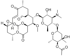 CAS#: 58880-22-1, (12S,13S)-9-Deoxy-12,13-Epoxy-12,13-Dihydro-9-Oxoleucomycin V 3,4''-Diacetate