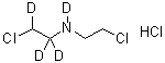 CAS 登录号：58880-33-4， 二(2-氯乙基)胺-D4 盐酸盐
