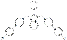 CAS#: 58892-64-1, 1,3-Bis[[4-(4-Chlorophenyl)-1-Piperazinyl]Methyl]-2-Phenylindolizine