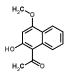 CAS 登录号：5891-63-4， 1-(2-羟基-4-甲氧基-1-萘基)乙酮