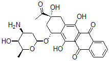 CAS#: 58957-93-0, (7S-cis)-9-Acetyl-7-((3-Amino-2,3,6-Trideoxy-beta-L-Lyxo-Hexopyranosyl)Oxy)-7,8,9,10-Tetrahydro-6,9,11-Trihydroxy-5,12-Naphthacenedione