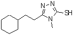 CAS#: 590353-09-6, 5-(2-Cyclohexylethyl)-4-Methyl-4H-1,2,4-Triazole-3-Thiol