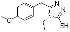 CAS 登录号：590354-46-4， 4-乙基-5-(4-甲氧基苄基)-4H-1,2,4-三唑-3-硫醇