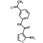 CAS 登录号：590356-75-5， N-(3-乙酰基苯基)-2-氨基-3-噻吩甲酰胺