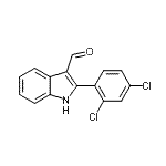 CAS#: 590390-82-2, 2-(2,4-Dichlorophenyl)-1H-Indole-3-Carbaldehyde