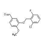 CAS 登录号：591224-55-4， 3-[(2-氯-6-氟苄基)氧基]-4-甲氧基苯甲醛