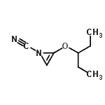 CAS#: 591244-33-6, 2-(3-Pentanyloxy)-1H-azirene-1-carbonitrile