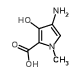CAS 登录号：591248-13-4， 4-氨基-3-羟基-1-甲基-1H-吡咯-2-羧酸