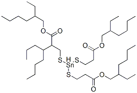 CAS#: 59157-52-7, 2-Ethylhexyl 12-Ethyl-5-[[3-[(2-Ethylhexyl)Oxy]-3-Oxopropyl]Thio]-5-Octyl-9-Oxo-10-Oxa-4,6-Dithia-5-Stannahexadecanoate