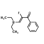 CAS 登录号：59160-23-5， (2Z)-3-(二乙基氨基)-2-氟-1-苯基-2-丙烯-1-酮