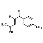 CAS 登录号：59160-27-9， (2Z)-3-(二甲基氨基)-2-氟-1-(4-甲基苯基)-2-丙烯-1-酮