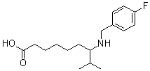 CAS#: 59209-97-1, (±)-7-[[(4-Fluorophenyl)Methyl]Amino]-8-Methylnonan-1-Oic Acid