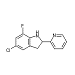 CAS#: 593234-01-6, 5-Chloro-7-Fluoro-2-(2-Pyridinyl)Indoline