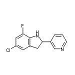 CAS#: 593234-02-7, 5-Chloro-7-Fluoro-2-(3-Pyridinyl)Indoline