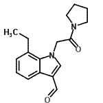 CAS#: 593237-24-2, 7-Ethyl-1-[2-Oxo-2-(1-Pyrrolidinyl)Ethyl]-1H-Indole-3-Carbaldehyde