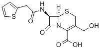 CAS 登录号：5935-65-9， (6R-反式)-3-(羟基甲基)-8-氧代-7-(2-噻吩基乙酰氨基)-5-硫杂-1-氮杂双环[4.2.0]辛-2-烯-2-羧酸