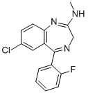 CAS#: 59467-61-7, [7-Chloro-5-(2-Fluoro-Phenyl)-3H-Benzo[E][1,4]Diazepin-2-Yl]-Methyl-Amine