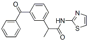 CAS 登录号：59512-34-4， 2-(3-苯甲酰基苯基)-N-(2-噻唑基)丙酰胺