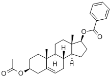 CAS 登录号：5953-63-9， 雄甾烯二醇-3-乙酸酯-17-苯甲酸酯